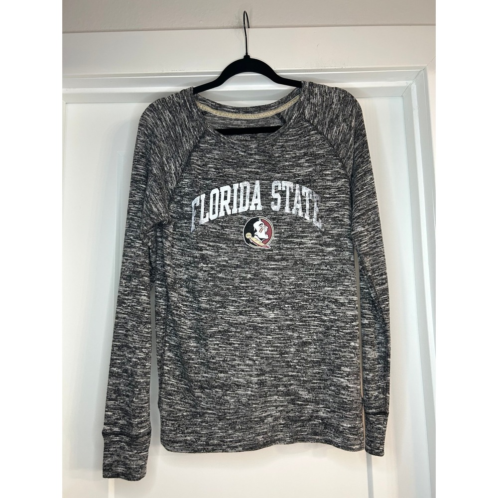 Florida State Seminoles Grey Long Sleeve Top Womens Medium Football NCAA College